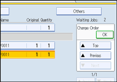 Operation panel screen illustration