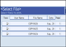 Operation panel screen illustration