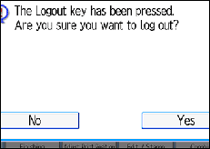 Operation panel screen illustration