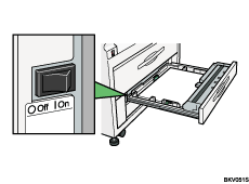 Cut paper trays illustration