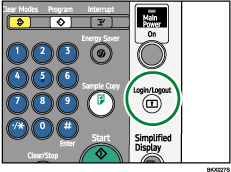 Login/Logout key illustration