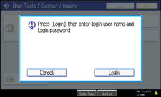 Operation panel screen illustration