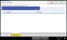 Operation panel screen illustration