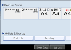 Operation panel screen illustration