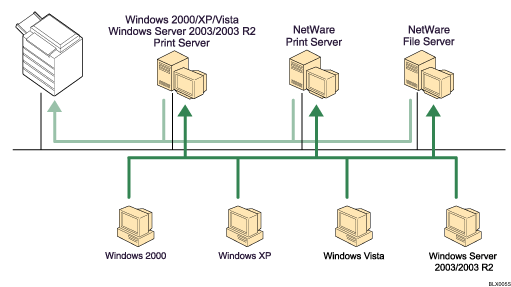 Illustration of using network