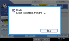 Operation panel screen illustration