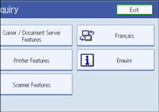 Operation panel screen illustration