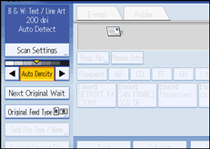 Operation panel screen illustration
