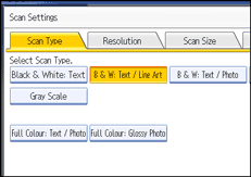 Operation panel screen illustration