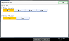 Operation panel screen illustration