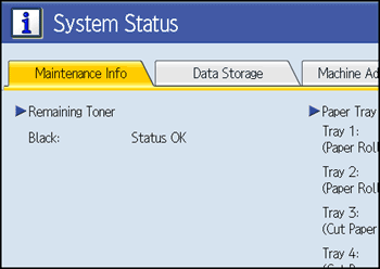 Operation panel screen illustration