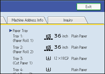 Operation panel screen illustration