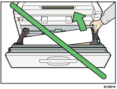 Paper tray illustration