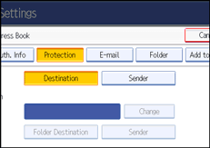 Operation panel screen illustration