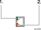 10BASE-T/100BASE-TX port illustration (numbered callout illustration)