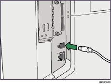 USB介面連接線說明圖。