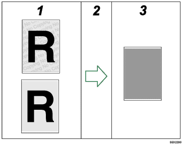 Illustration of data security for copying