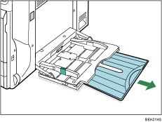 Paper tray illustration