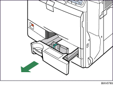 Paper tray illustration