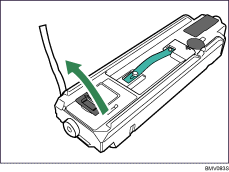 Waste toner bottle illustration