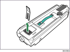 Waste toner bottle illustration