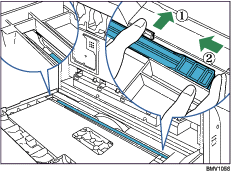 Dustproof glass illustration