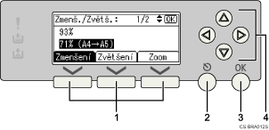 Na tomto obrázku je ovládací panel zařízení.