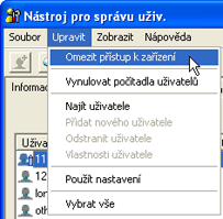 Obrázek obrazovky aplikace