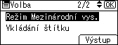 Obrázek displeje ovládacího panelu