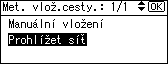 Obrázek displeje ovládacího panelu