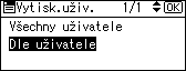 Obrázek displeje ovládacího panelu