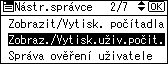 Obrázek displeje ovládacího panelu