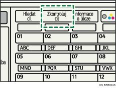 Obr&aacute;zek displeje ovl&aacute;dac&iacute;ho panelu