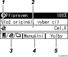 �&iacute;slovan&aacute; ilustrace obrazovky ovl&aacute;dac&iacute;ho panelu