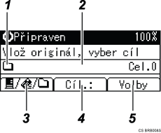Obr&aacute;zek displeje ovl&aacute;dac&iacute;ho panelu
