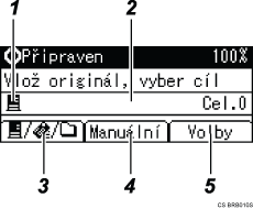 �&iacute;slovan&aacute; ilustrace obrazovky ovl&aacute;dac&iacute;ho panelu