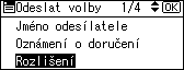 Obr&aacute;zek displeje ovl&aacute;dac&iacute;ho panelu