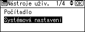 Obr&aacute;zek displeje ovl&aacute;dac&iacute;ho panelu