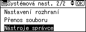 Obr&aacute;zek displeje ovl&aacute;dac&iacute;ho panelu