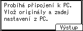 Obr&aacute;zek displeje ovl&aacute;dac&iacute;ho panelu