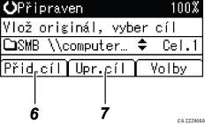 �&iacute;slovan&aacute; ilustrace obrazovky ovl&aacute;dac&iacute;ho panelu
