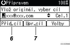 �&iacute;slovan&aacute; ilustrace obrazovky ovl&aacute;dac&iacute;ho panelu