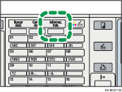 Ilustraci&oacute;n de la tecla Informaci&oacute;n de trabajo