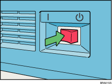 Ilustraci&oacute;n del interruptor de alimentaci&oacute;n principal