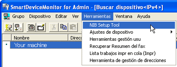 Ilustración de la pantalla de la aplicación