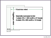 A következőkben a maximális beolvasási terület látható: