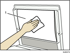 Expozíciós üveglap fedele (számozott illusztráció)