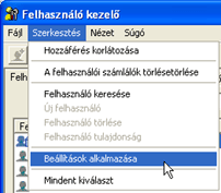 Alkalmazás képernyőjének ábrája