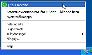 Alkalmazás képernyőjének ábrája