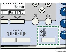 Kezelőpanel képernyője